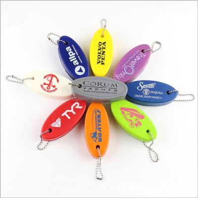 China Customized PU + Metal Good Quality Logo Floating Key Chain for sale