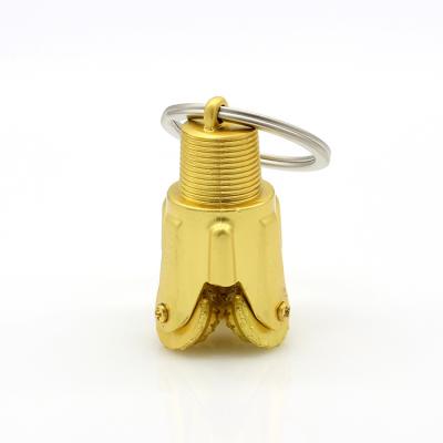 China Factory price plastic notch gold electric drill painting key chain for sale