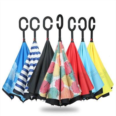 China Innovative Luxury Vintage Sublimation Umbrella Ladies Wholesale Custom Printed Inverted Umbrella for sale