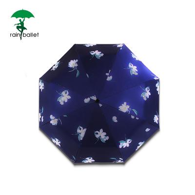 China Minimalist Sunshade Outdoor Umbrella Folding Sunny And Rainy Printing Custom Umbrella For Customized for sale