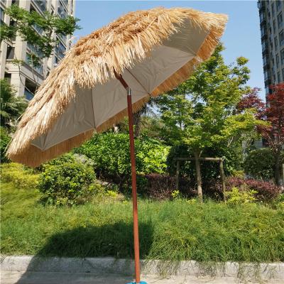 China 2021 Beaches Clearing Tent Coastal Umbrella Cover Large Parasols Grass Straw Thatch Umbrella for sale