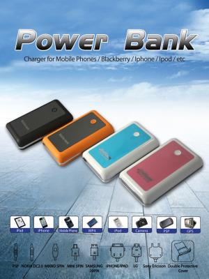 Cina Colorato OEM 8400mA USB Portable Power Bank per iPhone, iPad, nuovo Pad in vendita