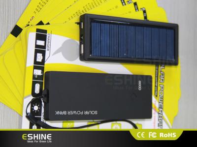 China 2800 mAh Portable Solar Power Bank Li-ion polymer battery With LED flashlight for sale