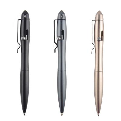 China Tungsten Head Pen Outdoor Multi Tools Hiking Self-Defense Pen Emergency Glass Breaker Steel Tactical Breaker EDC Pens 13.5*1.4cm for sale