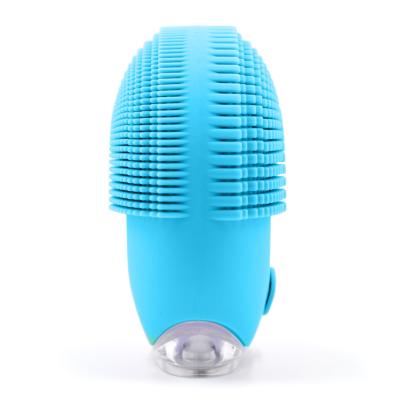 China Popular Electric Facial Rechargeable Face Brush Rotating Silicone Acne Treatment Gift Brush Cleaning Machine for sale