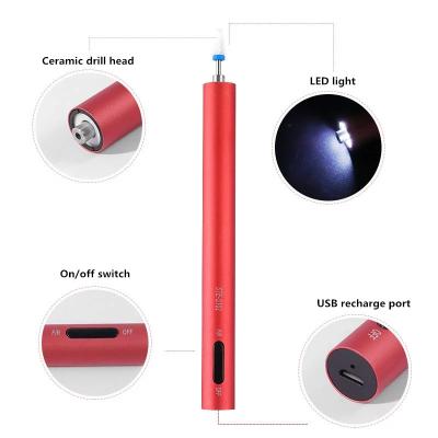 China Hot Electric Manicure Amazon Nail Drill Equipments With Bit Pedicure And LED Lamp Ceramic Wholesale Manicure Tools And for sale