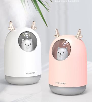 China 300ML Mini USB Bear Car Household LED Humidifier Colorful Aroma Therapy Air Mist Nubelizer Portable Home Diffuser for sale