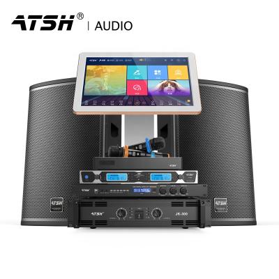 China Chinese wholesale ktv audio and voice tuned mobile phone ATSH OK-9 on demand factory voice on demand 10 inch karaoke system speaker for sale