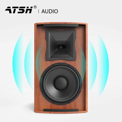 China Wooden box the best-selling stage full range speaker system family song loudspeaker home karaoke high-end passive noise k for sale