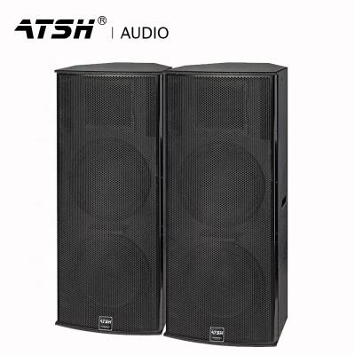 China High Quality OEM/ODM Wooden Cabinet ATSH CF-215 Custom Stage Sound Box Customize Karaoke Passive PA DJ Audio Large Speakers for sale