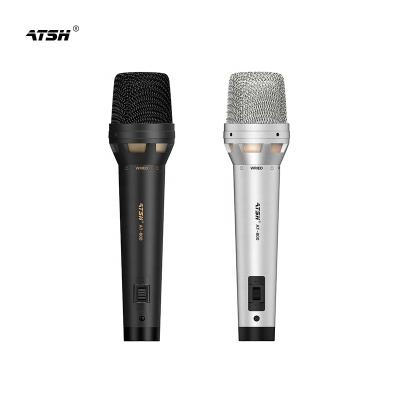 China OEM Mic Condenser Handheld Musical Microphone AT800 Professional /Dinamic Cable Microphone Vocal Set for sale