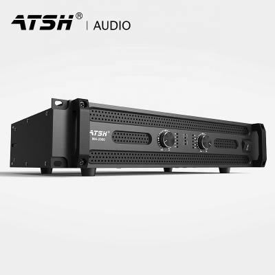 China ATSH MA-2500 Chassis Karaoke Stereo Amplifier Metal Case DJ Digital Speaker 300W/600W High Power High Power Post Amplifiers for sale