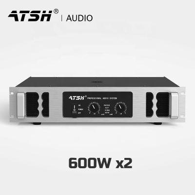 China ATSH DJ-9600 China production stage wholesale pure ktv 600W karaoke post level power amplifier 480*420*100mm for sale