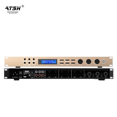 China ATSH SZ-1000 KTV Pre-Effects 6 Channels Adjustment Sound Mixer 480*175*50mm for sale