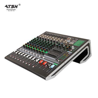 China KTV Atsh Be-10 Live Pa System Sound Mixing Digital Live Professional Audio Mixer Console for sale