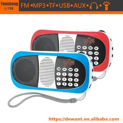 Κίνα L-198 PORTABLE mp3 multi-function digital radio multi-function speaker προς πώληση