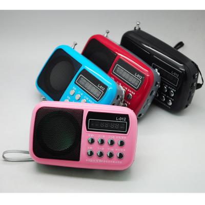 Cina Card selling black/hot pink/blue TF card mp3 music player cheap FM radio speakers in vendita