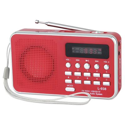 Cina 2017 PORTABLE 2017 FM Radio Radio Receiver TF Card USB MP3 MP3 Music Player Loudspeakers PORTABLE Radio Bass Radio Box in vendita