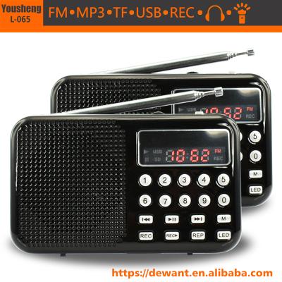 Cina 2019 Portable ABS plastic dab pocket fm radio with usb mp3 player speaker support tf card recorder vintage fm radio in vendita