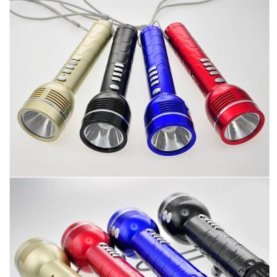 China FM (87.5-108MHZ) Charge 18650 MP3 Player Torch Handheld Flashlight With FM Radio en venta