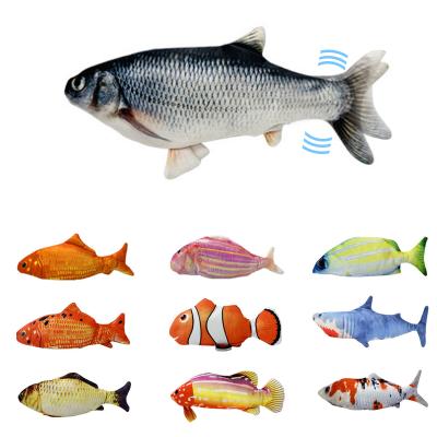 China Custom Small USB Mobile Electric Flippity Fish Stocked Interactive Fish Cat Toy for sale