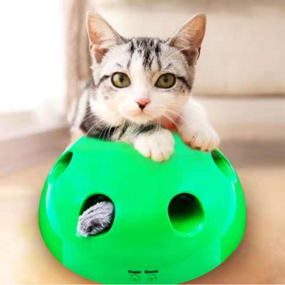 China Interactive Funny Rechargeable Cat Toy Rechargeable Pet Mouse Mouse House Cat Stocked Jumping Toy for sale