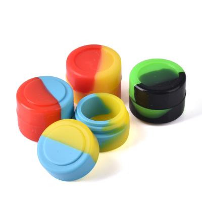 China For wax/oil silicone jars wax container custom shape colorful silicone weed tobacco containers for sale