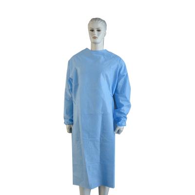 China Waterproof Disposable Nonwoven Surgical Hospital Operation Gowns For Surgery With Tie On And Full Back for sale