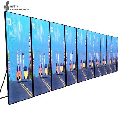 China Topfinger P2.5 Indoor Indoor Technology Led Module Advertising Mirror Display Poster LED Screen For Shopping Screen for sale