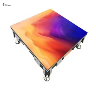 China TFR Stage Dance Floor Stand LED Wall Panels Screen Touch Display Tile Indoor Interactive Video Wall For Entertainment Dancing for sale