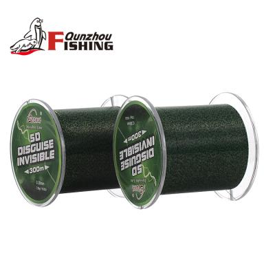 China High Quality Abrasion Resistance Low Moq Custom Logo 5D 3D Spotted Discolor Monofilament Fishing Nylon Leader Line Super Strong Mono Line 300M 100M for sale