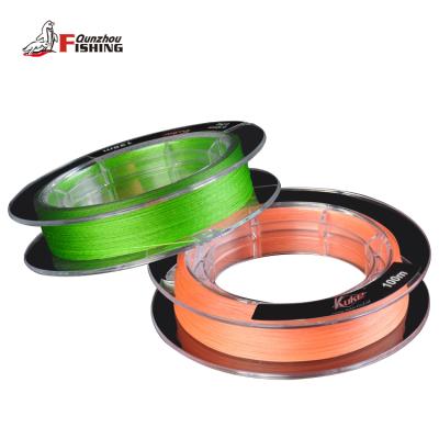 China High quality hot sale sink line color coated fishing wire 8 strands pe braided fishing line 100M for sale