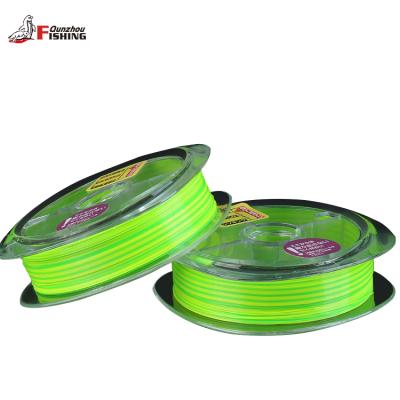 China Mono line coated High-knot strength high quality double color 100M nylon monofilament fishing line for sale