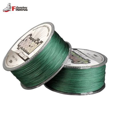 China Factory price 4 200M high tensile strands multifilament pe braided fishing line for sale