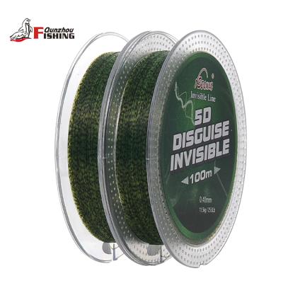 China Mighty Knot Strength 5D 3D SAILOR Spotted Camouflage Monofilament Nylon Fishing Line 100m for sale