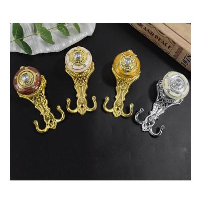 China Small thin curtain accessories retro diamond decoration curtain hook curtain accessories indoor single wall hook for sale