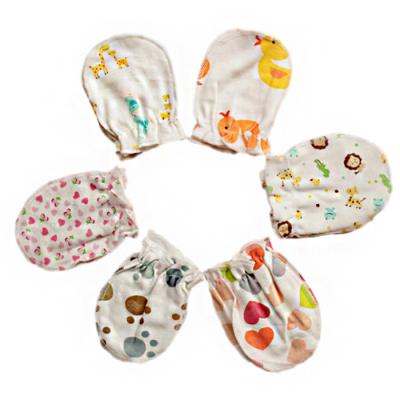 China Newborn Baby Accessories Baby Mittens Anti Scratch Face Cotton Protective Mittens for sale