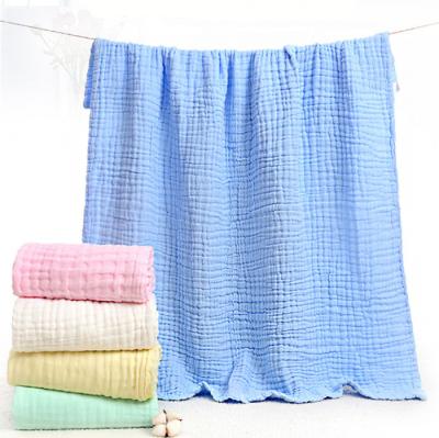 China Antistatic Plain Pleated Six Layer Washed Gauze Quilts For Kids for sale