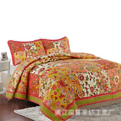 China Domestic trade products anti-static quilted to quilting foreign trade cotton block washing American bedspread for sale