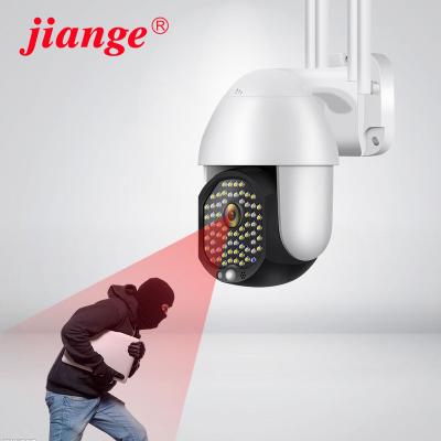 China Built-in Siren 1080P hd Wifi IP Camera out door color night vision wireless Ptz cctv wifi cam system for sale