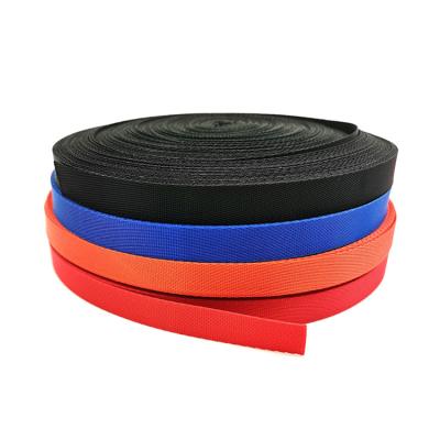 China Sustainable whole lanyard use colored polyester nylon ribbons 15 mm webbing for sale