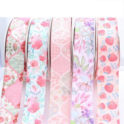 China YYX Workable Wholesale Printed Custom Satin Ribbon Double Face Satin Ribbon Roll For Bows for sale