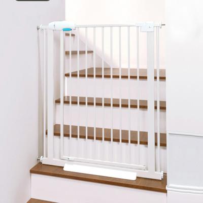 China Child Safety Contemporary Gate Railing Staircase Baby Gate Barrier Pet Isolation Vertical Pet Barrier Railing No Punching for sale