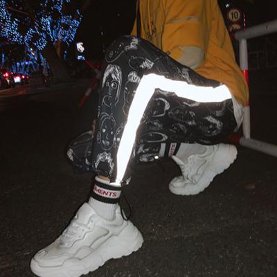 China Wholesale Anti-Static Mens Hip Hop Cotton Blended Reflective Pants for sale