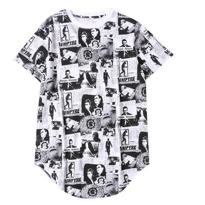 China High Street QUICK DRY Cartoon Character Printing Breathable T Shirt Men for sale