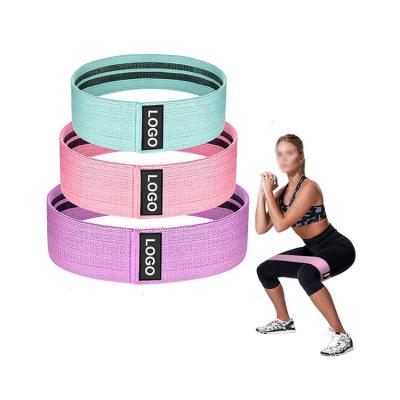 China ALDWIN Non Slip Squat Fabric Resistance Bands Polyester Fabric With 3 Tiers Heavy Duty Booty Workout Bands For Legs And Butt Workout for sale