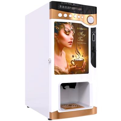 China Hotel subway station mall coffee maker table top coffee vending machine coin operated commercial for sale