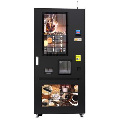 China Hotel subway station shopping mall grind and automatically brew bean coffee vending machine vending for sale