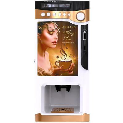 China Hotel subway station mall instant coffee powder vending machine with water for sale