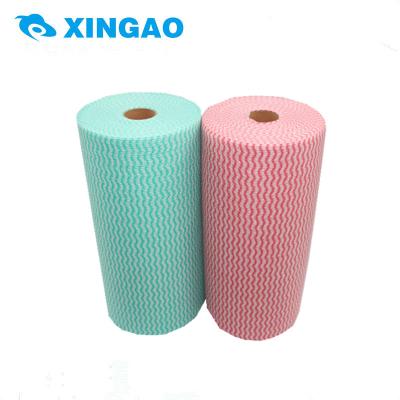 China Sustainable 100% Viscose Nonwoven Fabric Kitchen Appliance Cleaning Cloths for sale